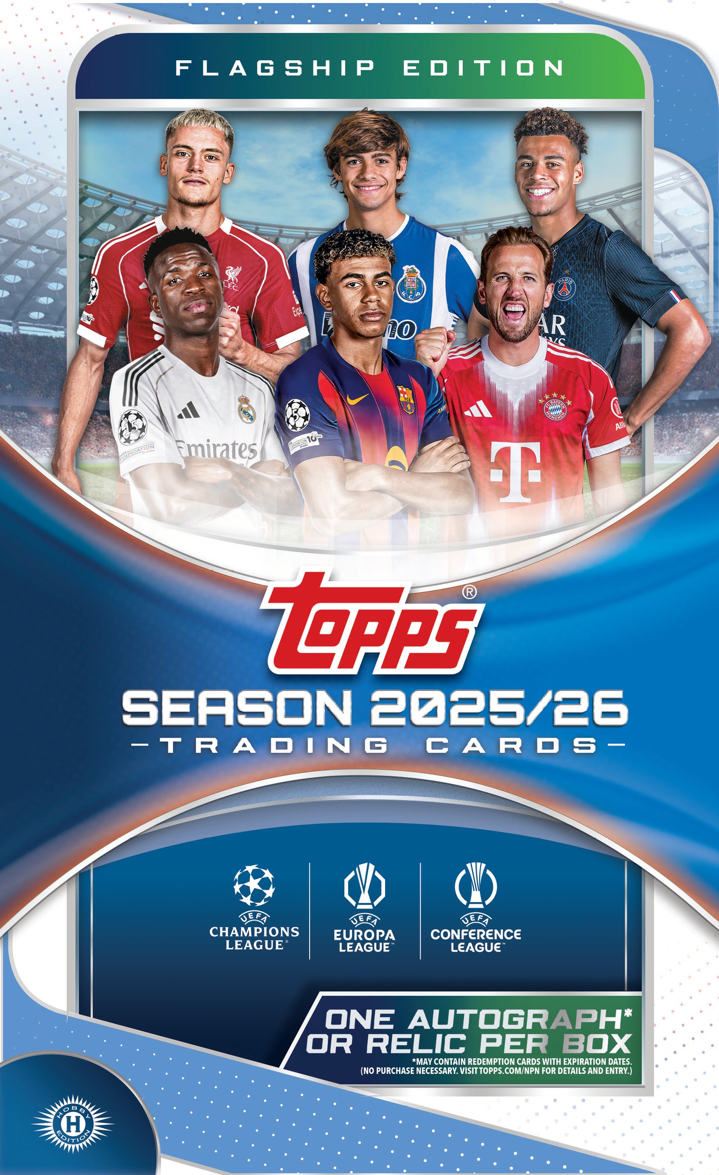 2025/26 Topps UEFA Club Competitions Soccer Hobby Box