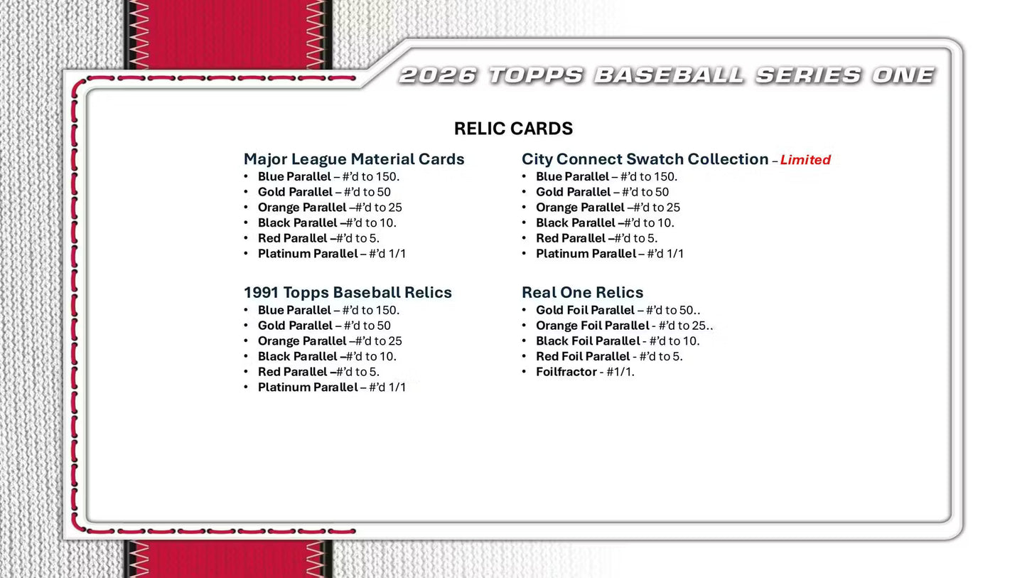2026 Topps Series 1 Baseball Mega Box