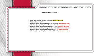 2026 Topps Series 1 Baseball Tin