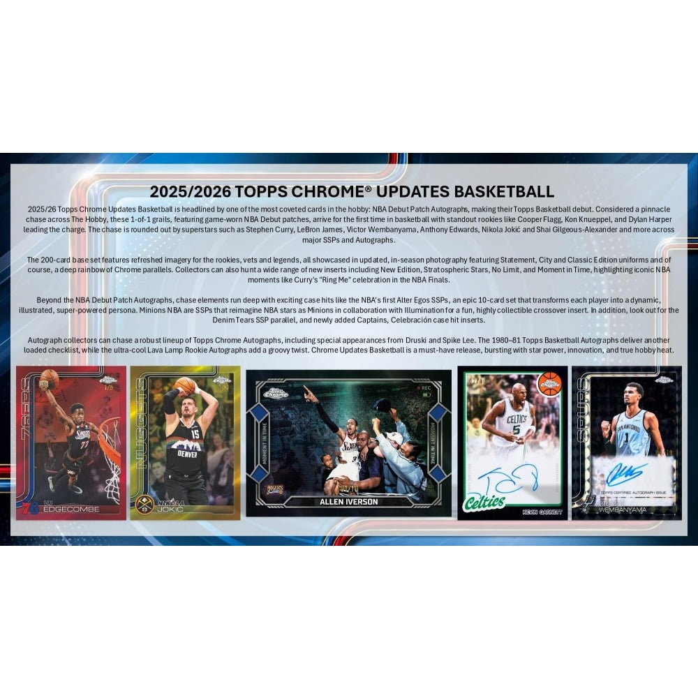 2025/26 Topps Chrome Update Basketball Breakers Delight Box