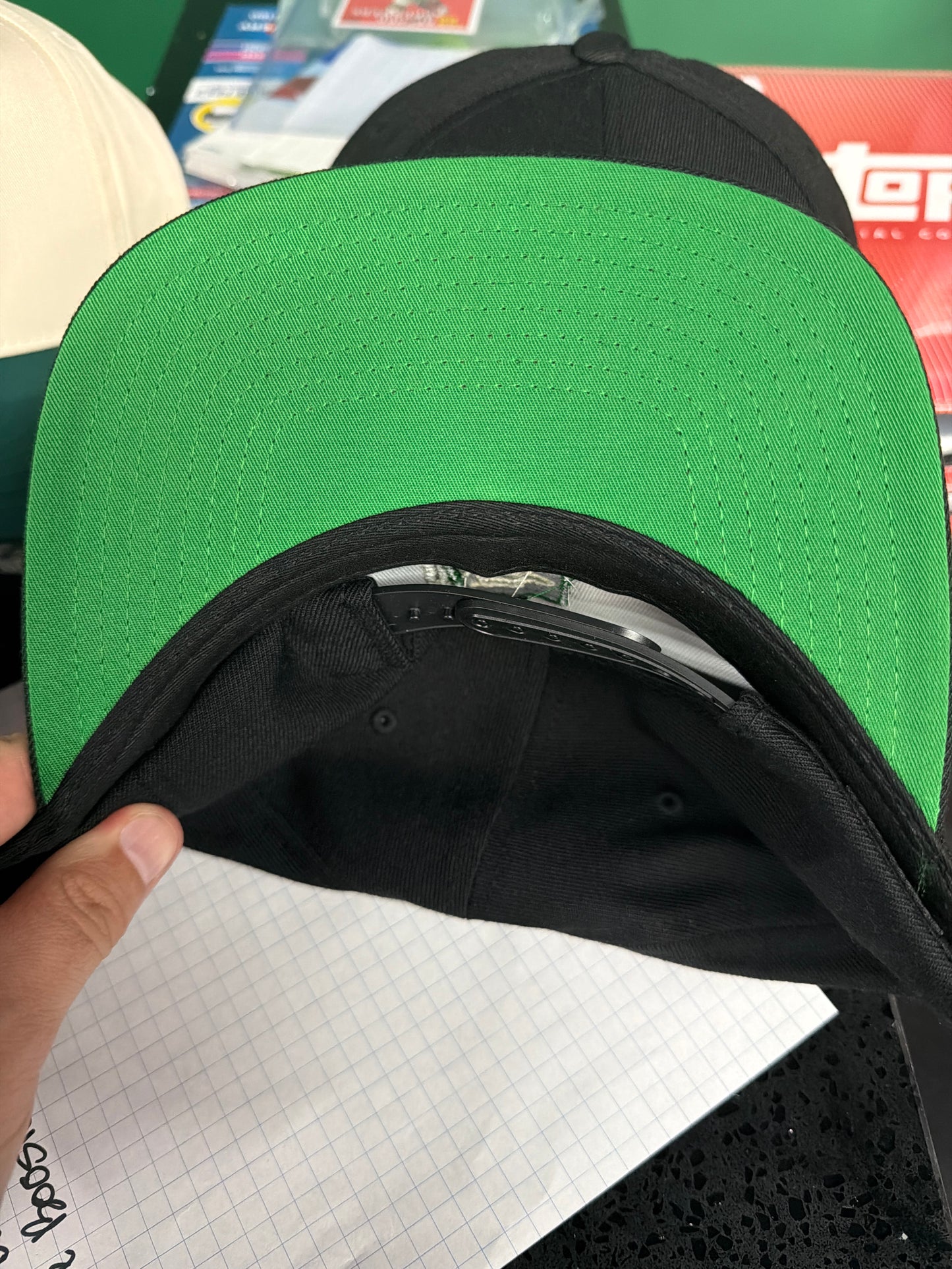 Break Point Hat Black Flat Brim