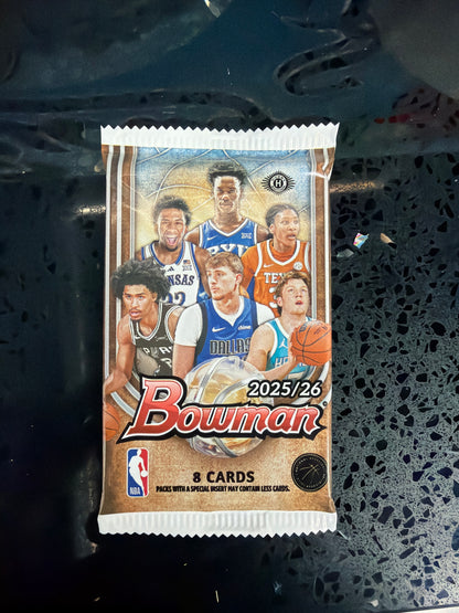 2025/26 Bowman Basketball Hobby Pack (8 Cards)