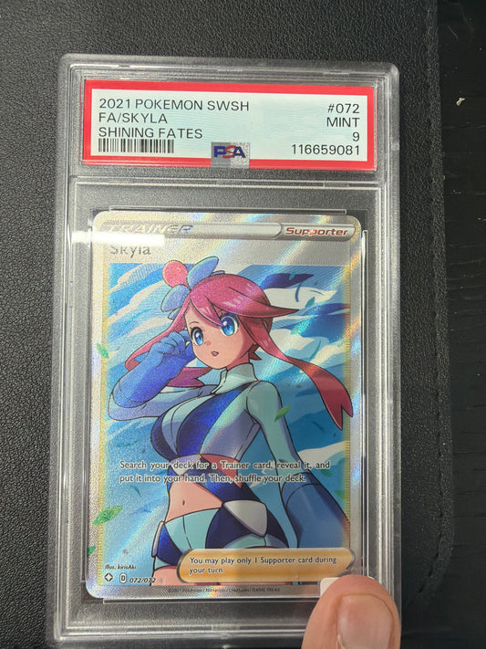 2021 POKEMON SWAH SKYLA SHINING FATES #072 PSA MINT 9