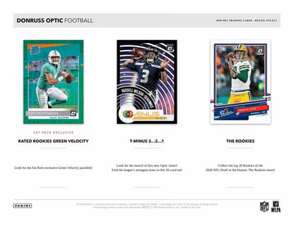 2020 Panini Donruss Optic Football Mega Box (Blue Hyper Parallels)