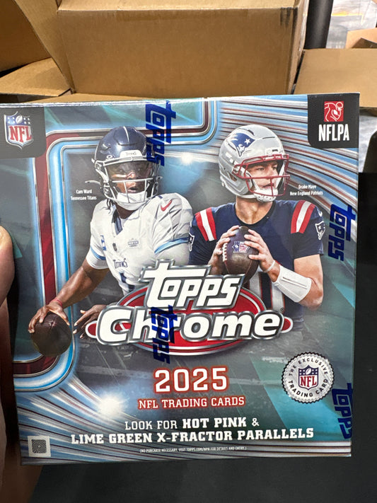 2025 Topps Chrome Football Mega Box
