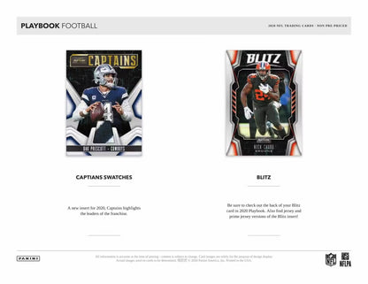 2020 Panini Playbook Football Mega Box (Orange Parallels)