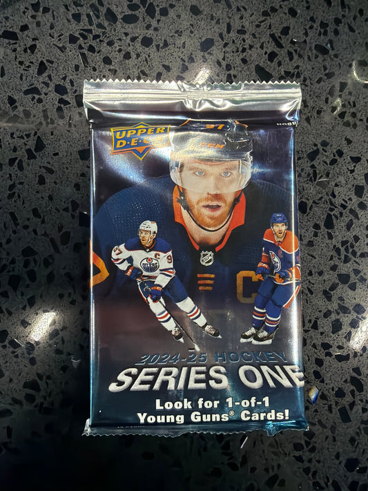 Hockey Card World 2024-25 Upper Deck Series 1 Hockey Hobby Pack (12 Cards)