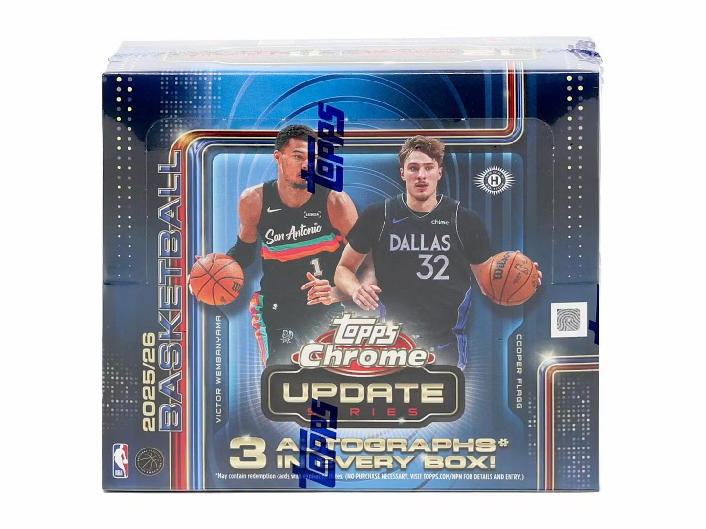 2025/26 Topps Chrome Update Series Basketball Hobby Jumbo Box
