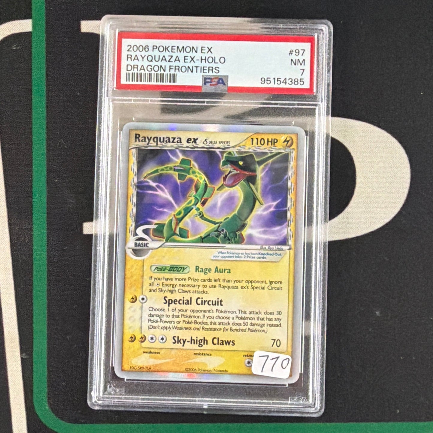 2006 Pokémon EX Rayquaza EX-Holo Dragon Frontiers