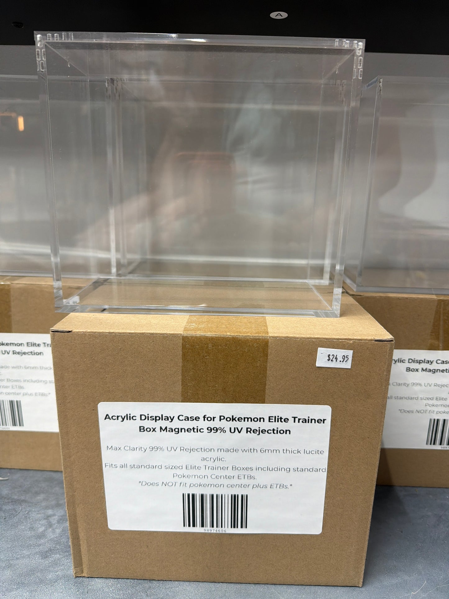 Acrylic Display Case for Pokemon Elite Trainer Box Magnetic