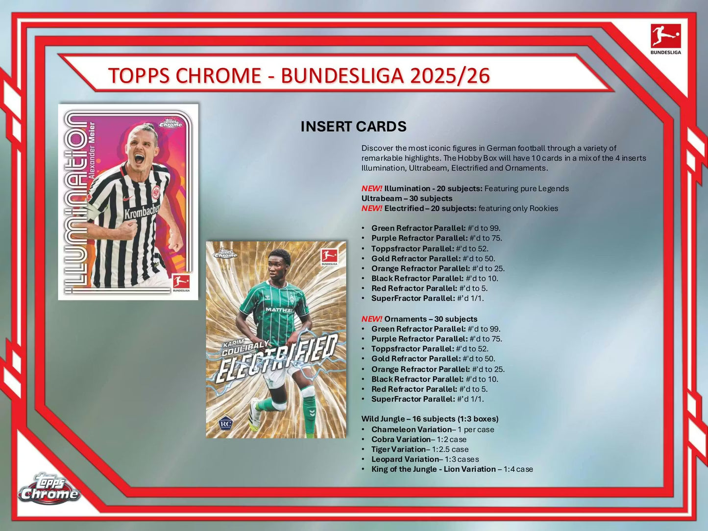 2025/26 Topps Chrome Bundesliga Soccer Hobby Box
