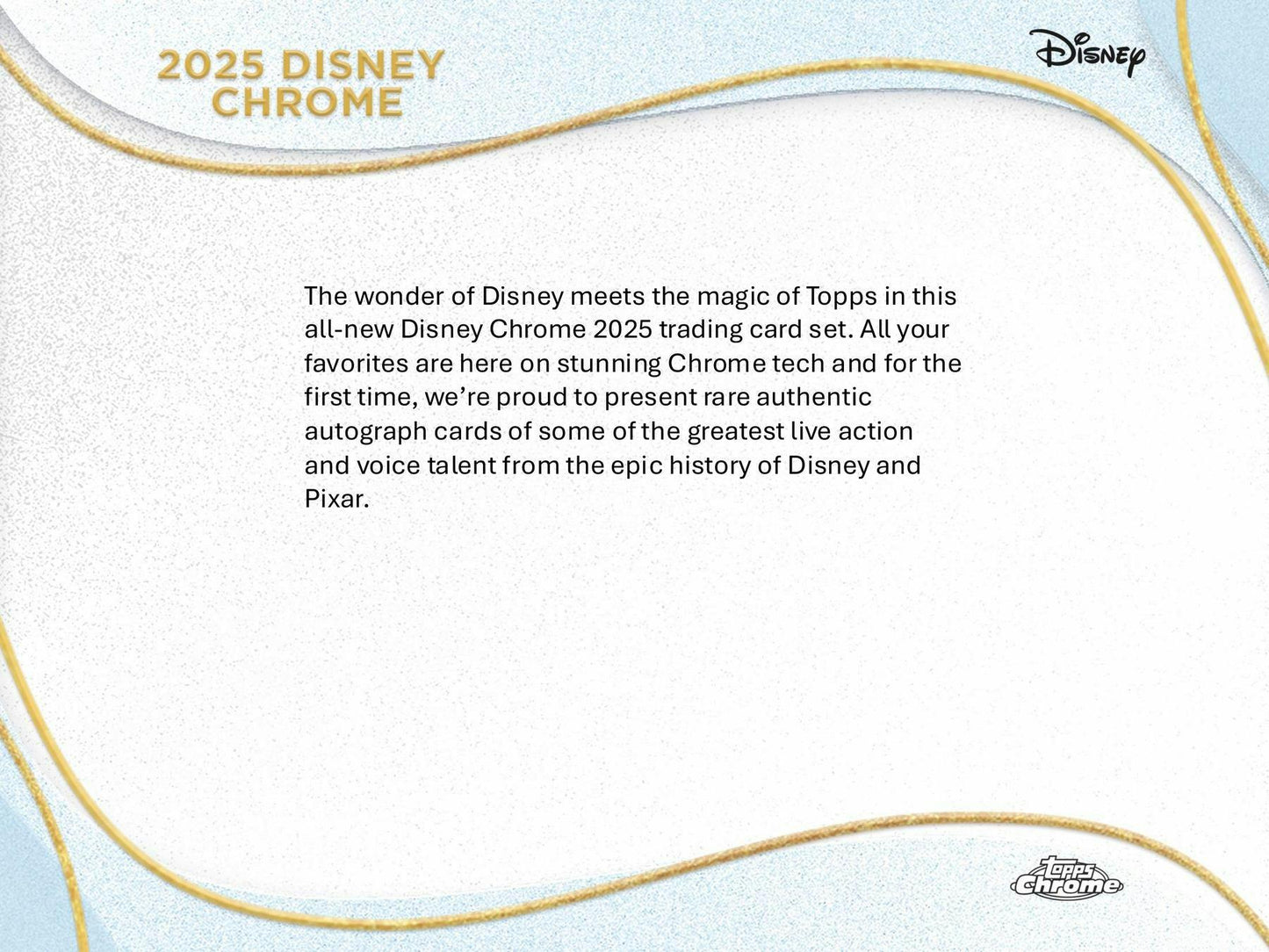 Disney Chrome Hobby Box (Topps 2025)