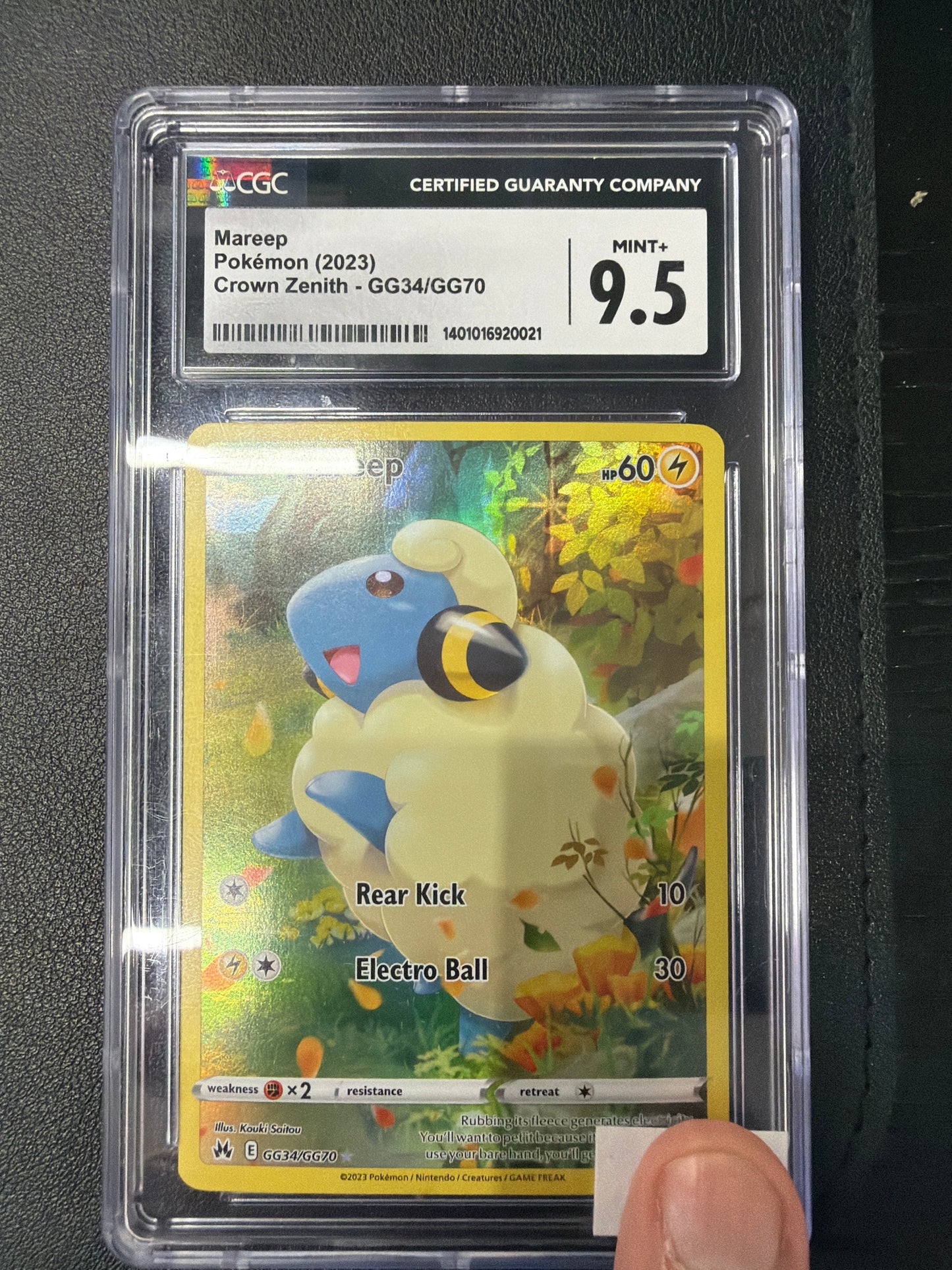 MAREEP POKEMON 2023 CROWN ZENITH GG34/GG70 CGC MINT+ 9.5