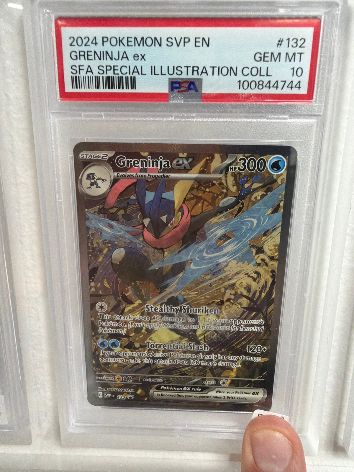 2024 POKEMON SVP EN GRENINJA ex SFA SPECIAL ILLUSTRATION COLL #132 PSA GEM MINT 10