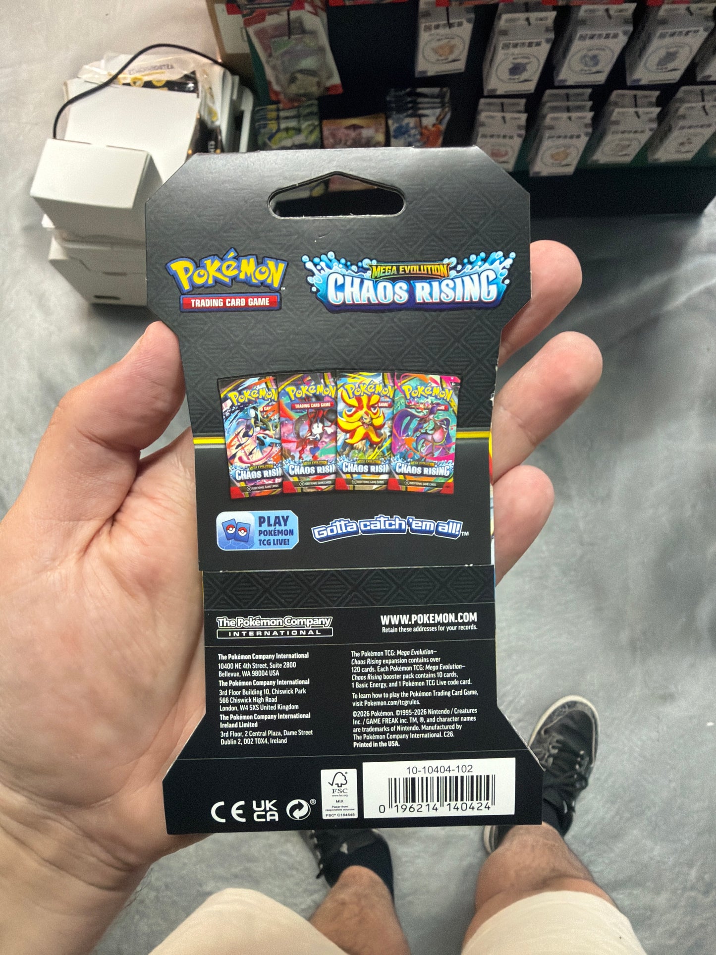 Pokemon TCG: Mega Evolution Chaos Rising Sleeved Booster