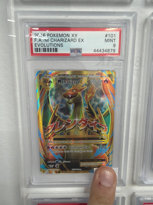 2016 POKEMON XY EVOLUTIONS #101 FA/M CHARIZARD EX EVOLUTIONS PSA 9