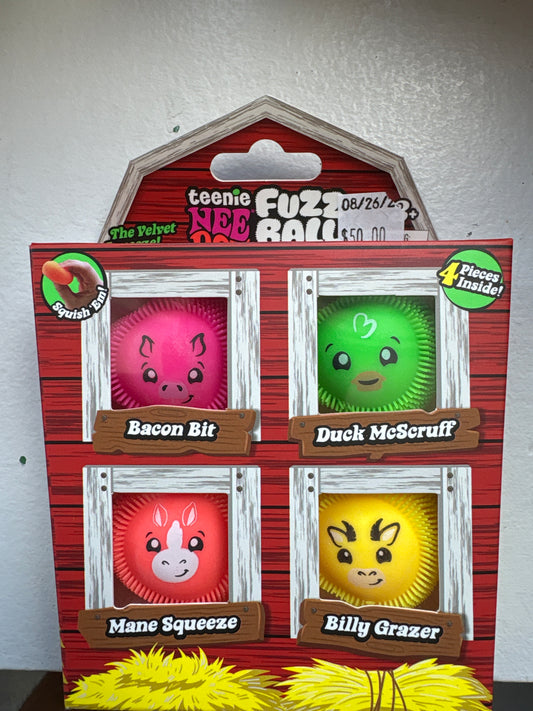 Teenie Nee doh fuzz ball farmyard