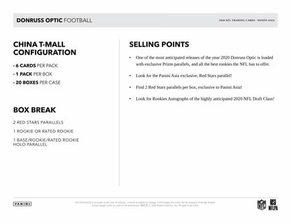 2020 Panini Donruss Optic Football Asia Tmall Hobby Box