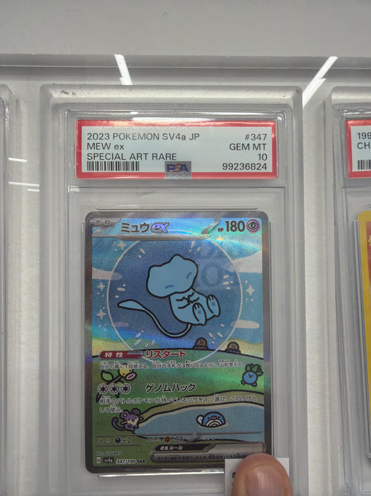 2023 POKEMON JAPANESE SV4A-SHINY TREASURE EX #347 MEW EX SPECIAL ART RARE GEM MINT 10