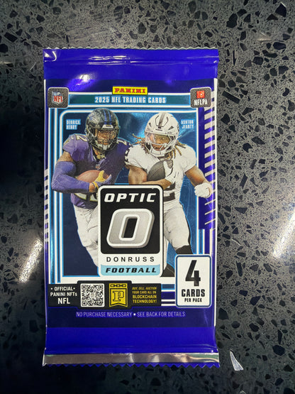 2025 Panini Donruss Optic Football Blaster Pack (4 Cards)