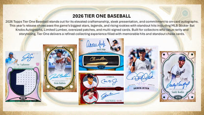 2026 Topps Tier One Baseball Hobby Box