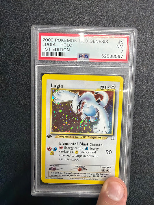 2000 POKEMON NEO GENESIS LUGIA HOLO 1ST EDITION MINT 7 #9 PSA 7