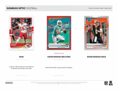 2020 Panini Donruss Optic Football Asia Tmall Hobby Box