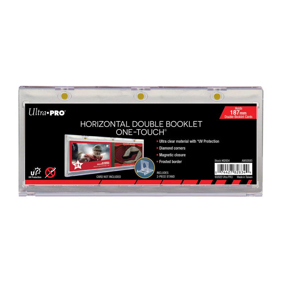 187mm Double Booklet Card UV ONE-TOUCH® Magnetic Holder
