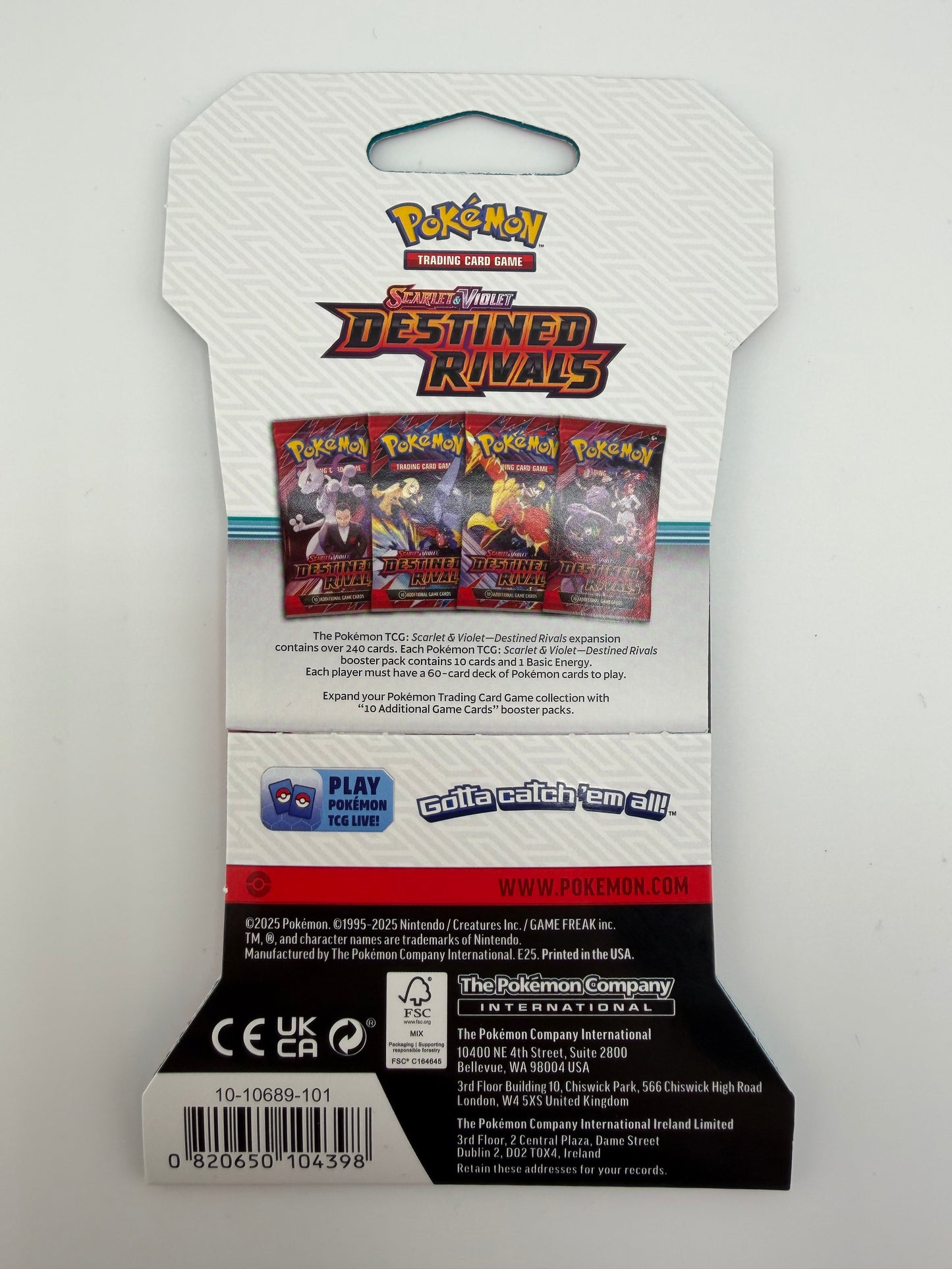 Pokemon Scarlet & Violet Destined Rivals Sleeved Pack