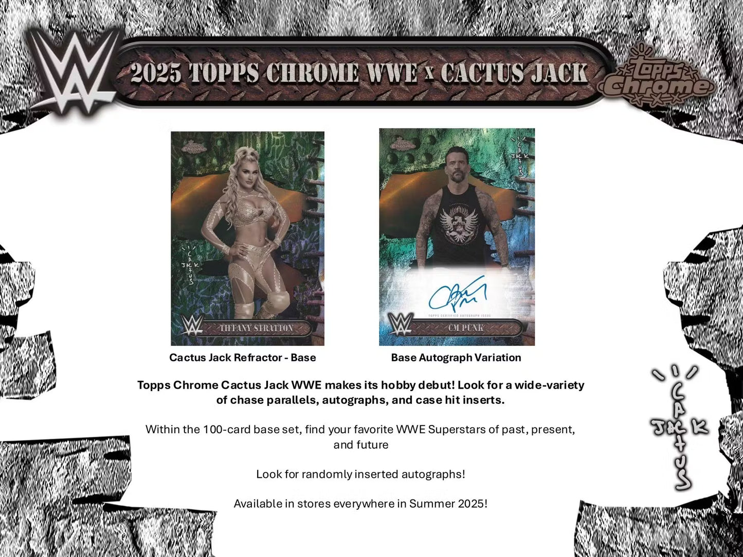2025 Topps Chrome® WWE x Cactus Jack - Hobby Box