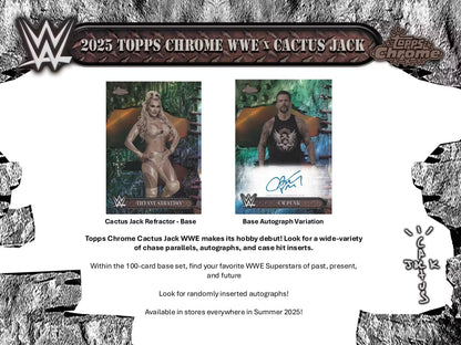 2025 Topps Chrome® WWE x Cactus Jack - Hobby Box