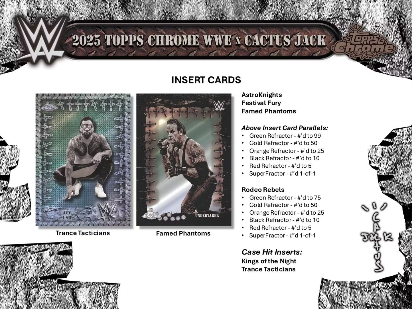 2025 Topps Chrome® WWE x Cactus Jack - Hobby Box