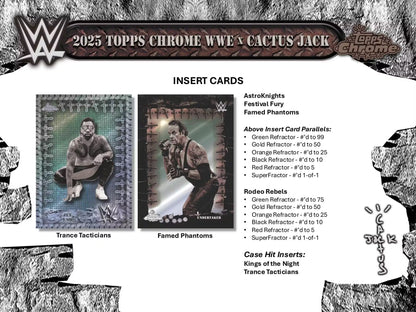 2025 Topps Chrome® WWE x Cactus Jack - Hobby Box