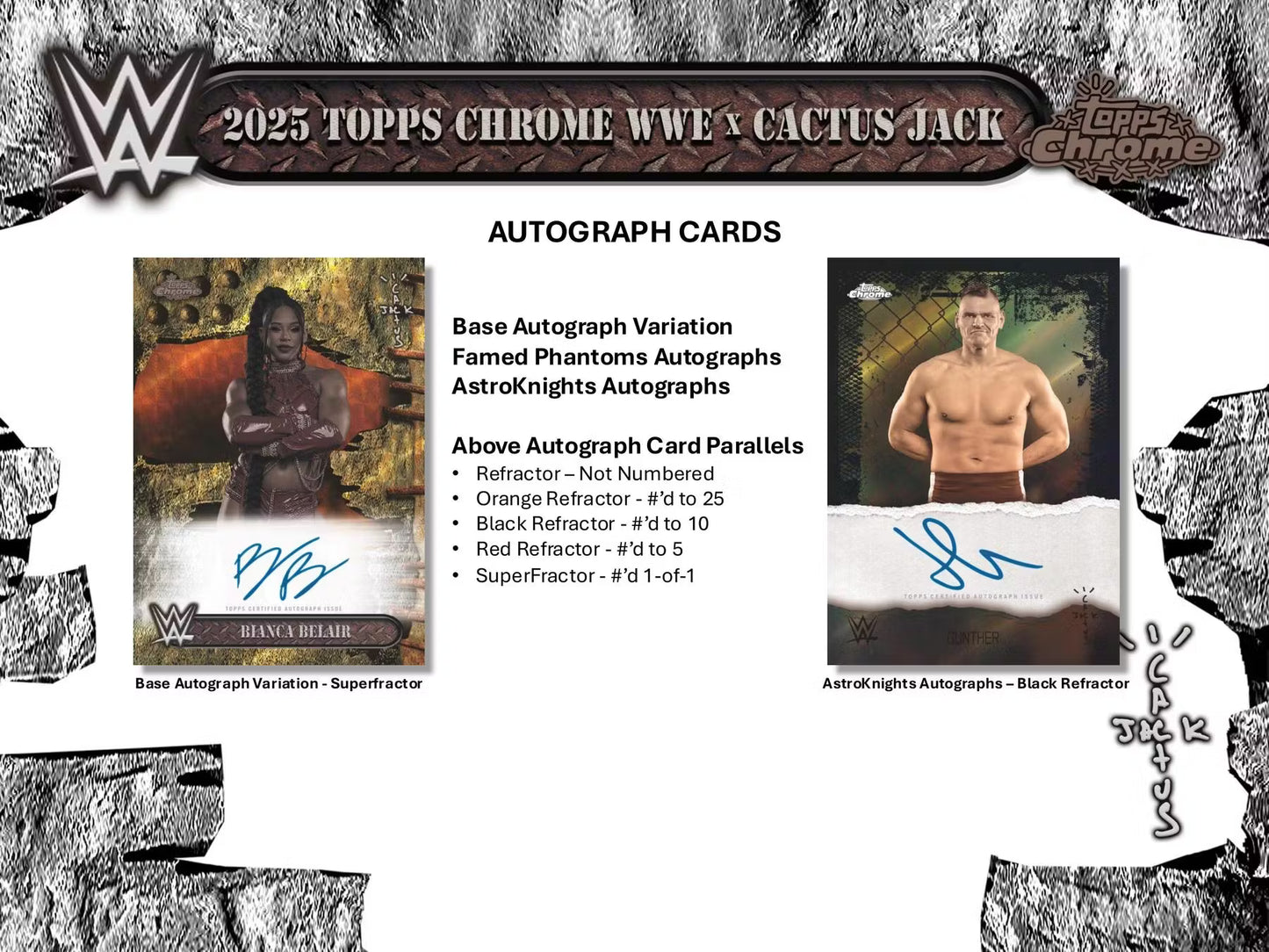 2025 Topps Chrome® WWE x Cactus Jack - Hobby Box