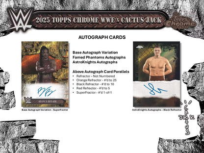 2025 Topps Chrome® WWE x Cactus Jack - Hobby Box