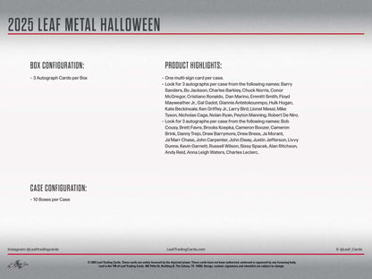 2025 Leaf Metal Halloween Hobby