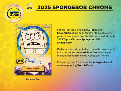 Topps Chrome SpongeBob 25th Anniversary Hobby Box