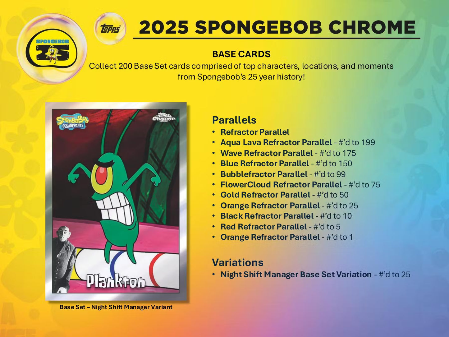 Topps Chrome SpongeBob 25th Anniversary Hobby Box