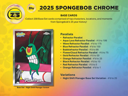 Topps Chrome SpongeBob 25th Anniversary Hobby Box