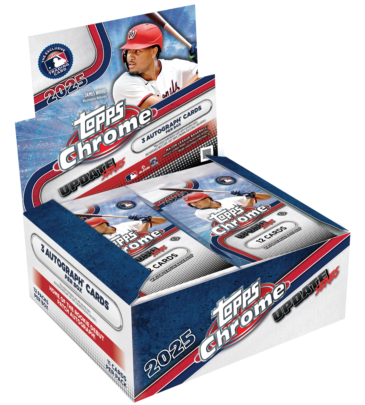 2025 Topps Chrome Update Series Baseball Hobby Jumbo Box