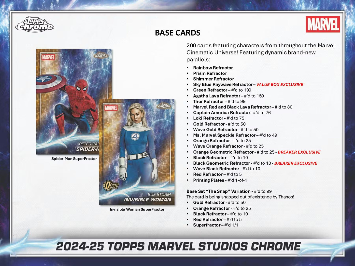 2025 Topps Marvel Studios Chrome Blaster Box