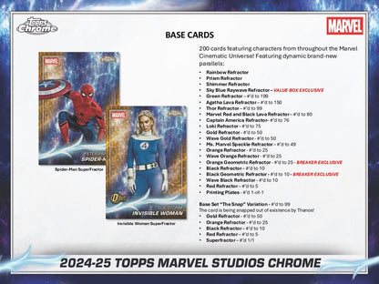 2025 Topps Marvel Studios Chrome Blaster Box