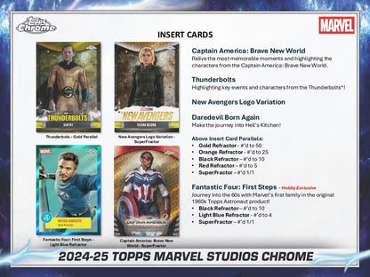2025 Topps Marvel Studios Chrome Blaster Box