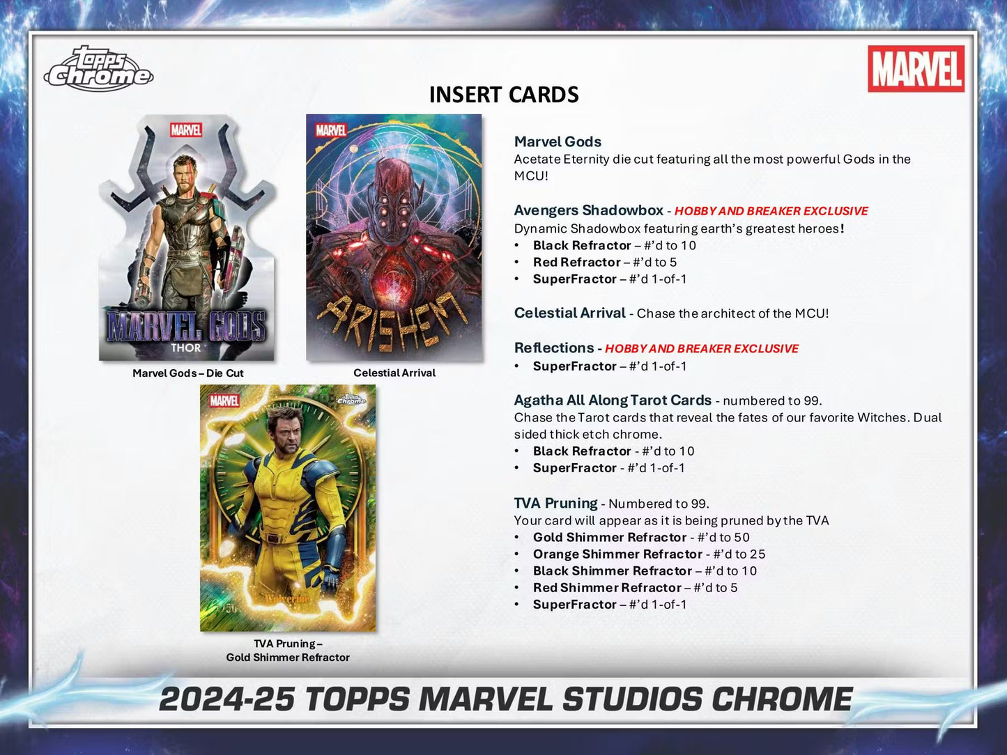 2025 Topps Marvel Studios Chrome Blaster Box
