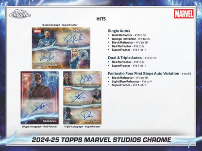 2025 Topps Marvel Studios Chrome Blaster Box