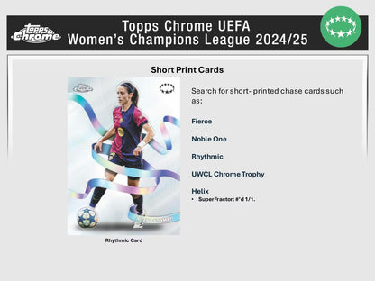 2024/25 Topps Chrome UEFA Women's Champions League Soccer Hobby Box