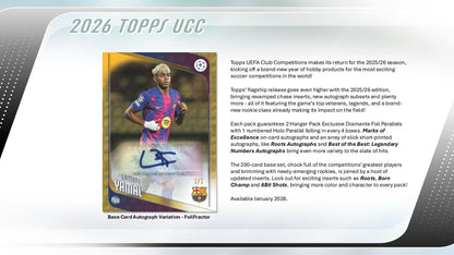 2025/26 Topps UEFA Club Competitions Soccer Hanger Box