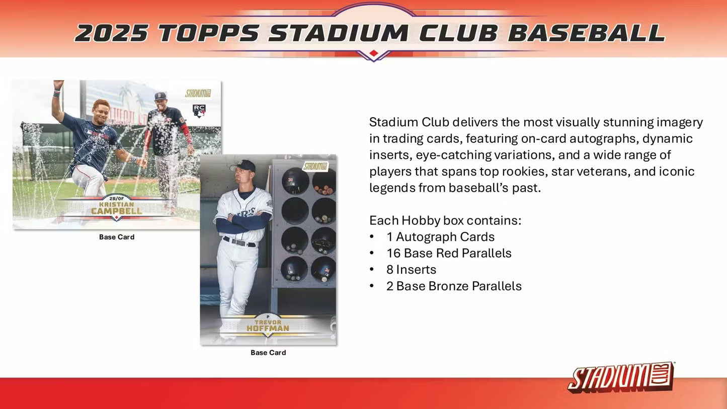 2025 Topps Stadium Club Baseball Fat Pack