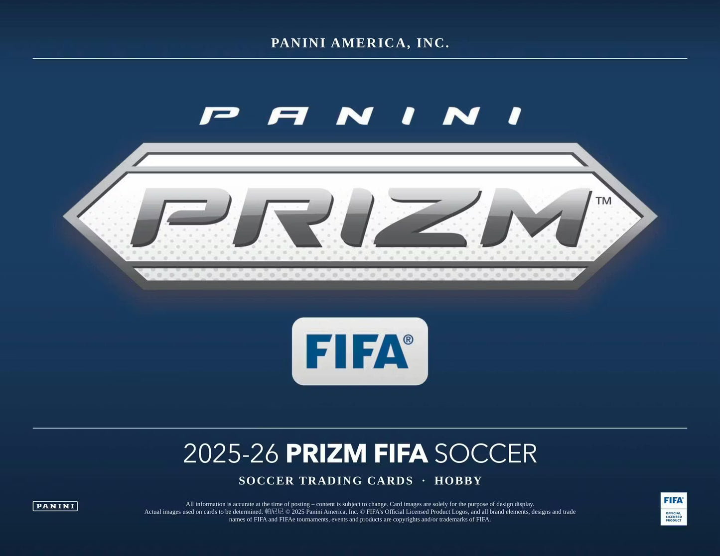 2025/26 Panini Prizm FIFA Soccer Hobby Box