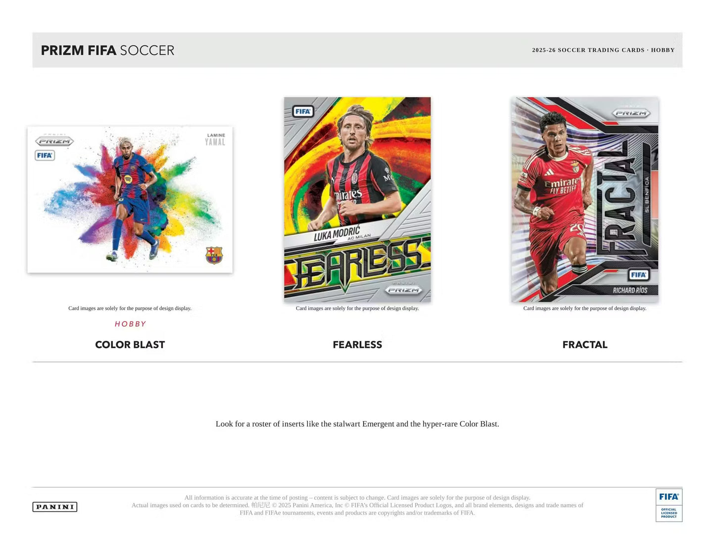 2025/26 Panini Prizm FIFA Soccer Hobby Box